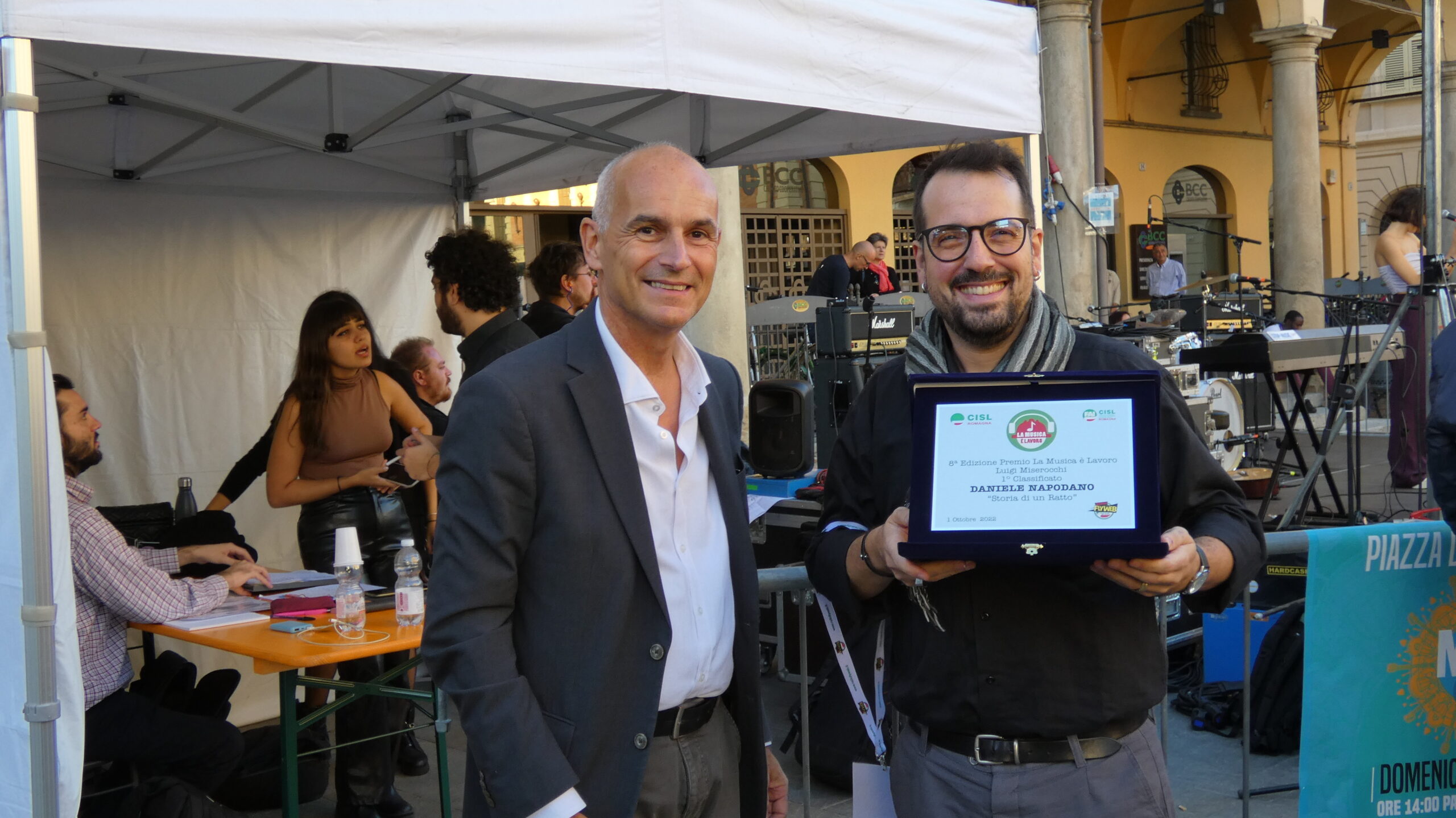 Napodano con il premio La Musica è Lavoro 2022 al MEI di Faenza